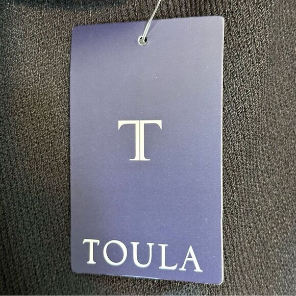 Toula Black Wool Blend Knit Straight Ruffled Skirt Sz6 - Picture 7 of 10